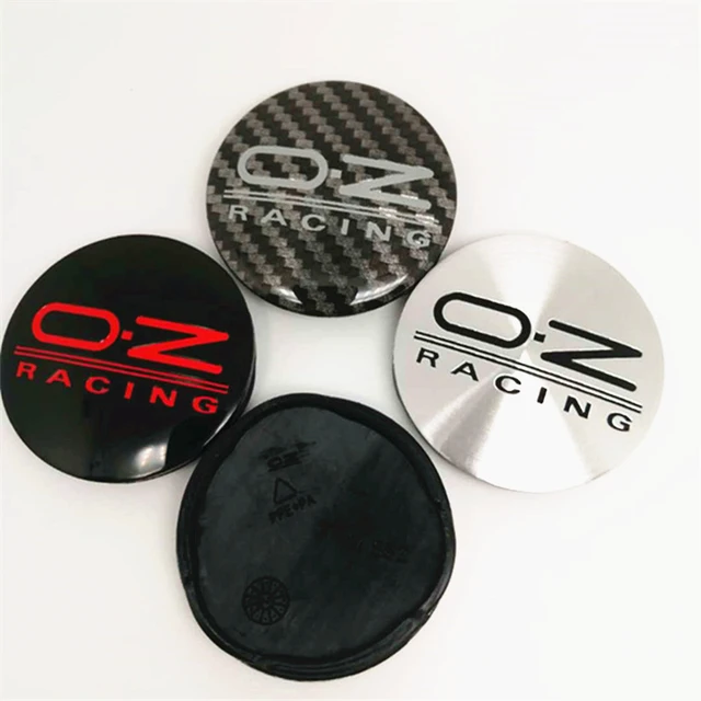 4 pièces Auto Cache Moyeux pour OZ Racing 60mm Cache Moyeu Aluminium+ABS  Cache de Roue Centrale Accessoires de Voiture,12
