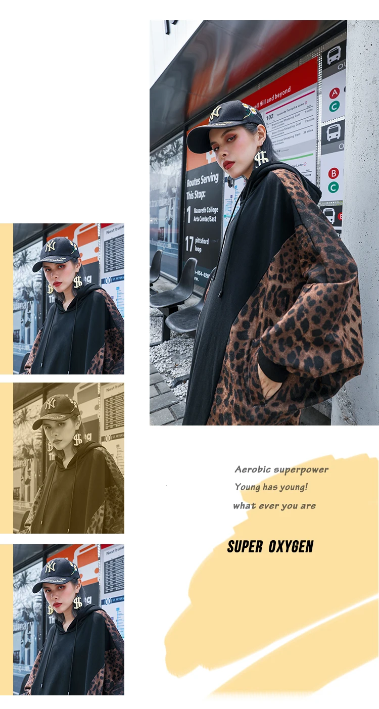 SuperAen Hoody Wild Europe женские толстовки осень-зима новые толстовки с капюшоном женские топы с длинными рукавами большого размера