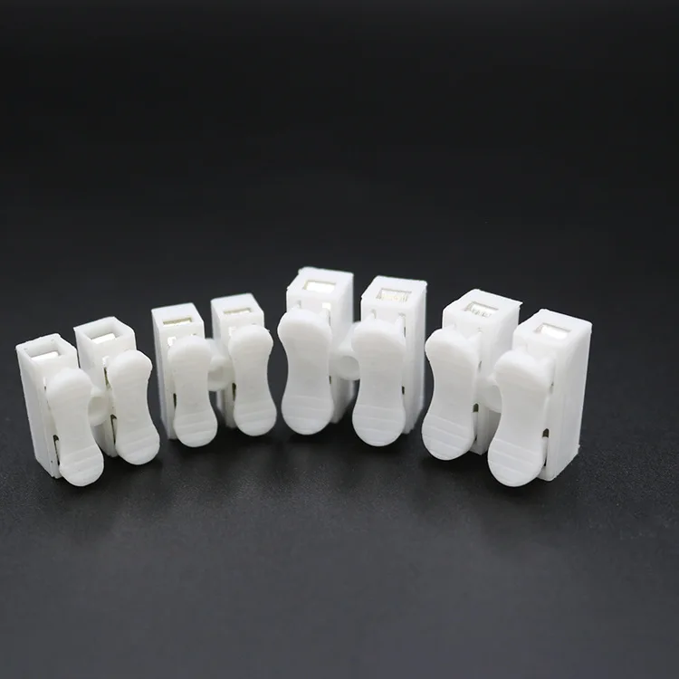 10Pcs CH-1 CH-2 CH-3 Spring Wire Quick Connector 1P 2P 3P Electrical Crimp Terminals Block Splice Cable Clamp Easy Fit Led Strip