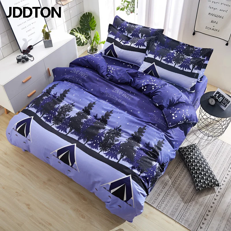 JDDTON комплект с рисунком из мультфильма AB, комплект с боковой кроваткой, цветной, приятный для кожи, пододеяльник, простыня, Набор наволочек, высокое качество, BE056