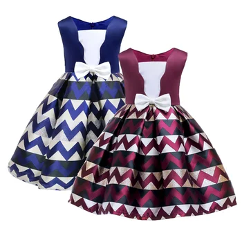 

2-10 Yrs Infant Vestidos Flower Girls Dresses Petals Elegant Pageant Formal Flower Girl Satin Dress for Wedding Birthday Party