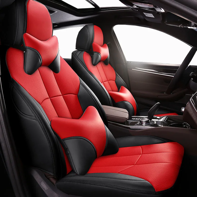 Custom Leather auto car seat covers For Hyundai Sonata Elantra Tucson i30 IX35 IX25 MISTRA Verna SantaFe ENCINO car seats