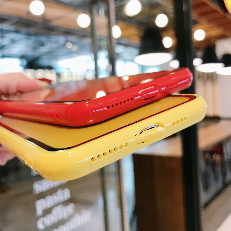 Lovebay Радужный градиентный чехол для iPhone X XS XR XS Max 7 8 6 6s Plus акриловый прозрачный защитный жесткий чехол