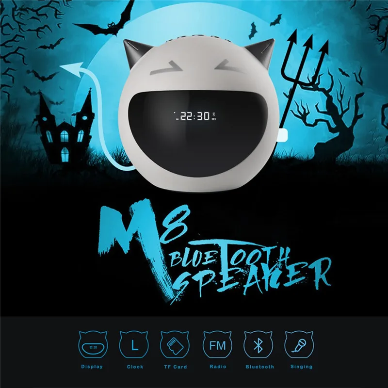 VOBERRY Little Devil Bluetooth динамик s портативный беспроводной сабвуфер громкий поддержка TF
