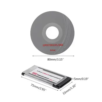 

2 Port USB 3.0 Express Card ExpressCard 34mm/54mm Hidden Adapter For Laptop Au06 19 Dropship