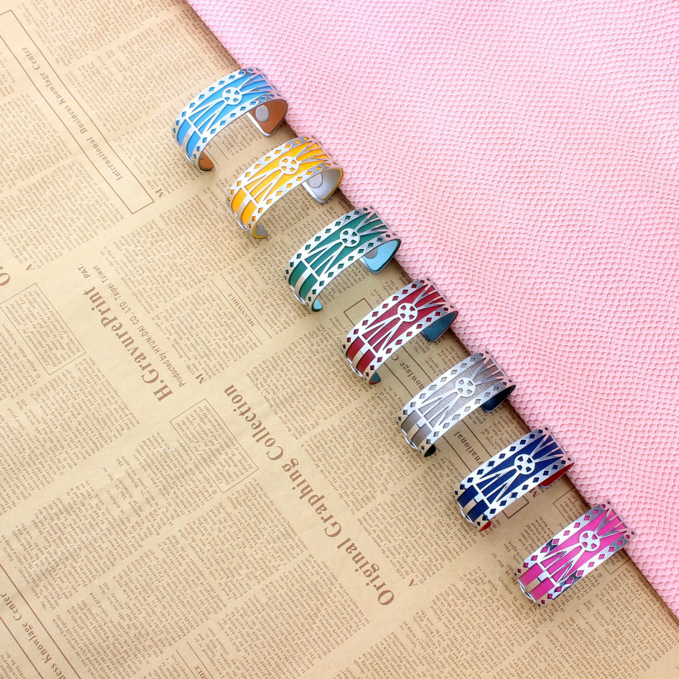 Yoiumit 2020 New Stainless Steel Cuff Women Bracelets DIY Jewelry Interchangeable Leather Bracelet Christmas Gift Bijoux