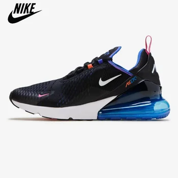 

Original New Nike Air Max 270 Black Astronomy Blue Brand Men's Running Shoes AirMax Breathable Sneakers Outdoor Shoes DC1858-001