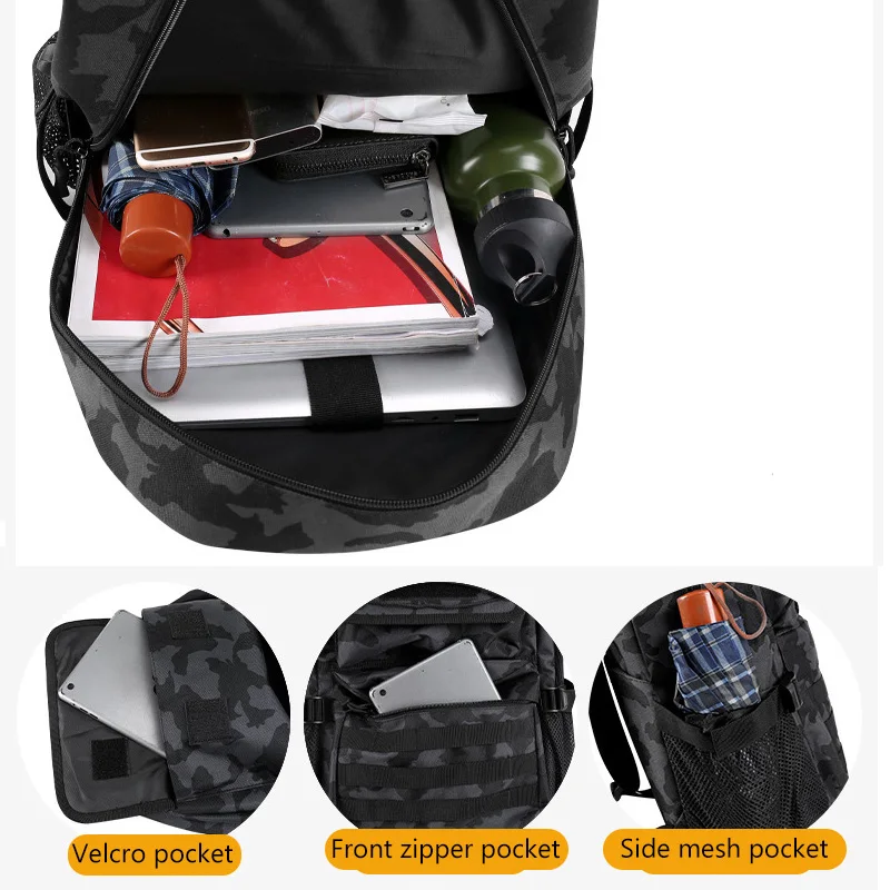 Походный тактический рюкзак, нейлоновые камуфляжные сумки, Мужская большая армейская походная сумка, мужской военный рюкзак для путешествий, для спорта на открытом воздухе XA911WA