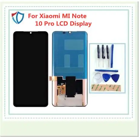Оригинальный Amoled для Xiaomi MI Note 10 Pro ЖК-дисплей с краями и дигитайзером сенсорного