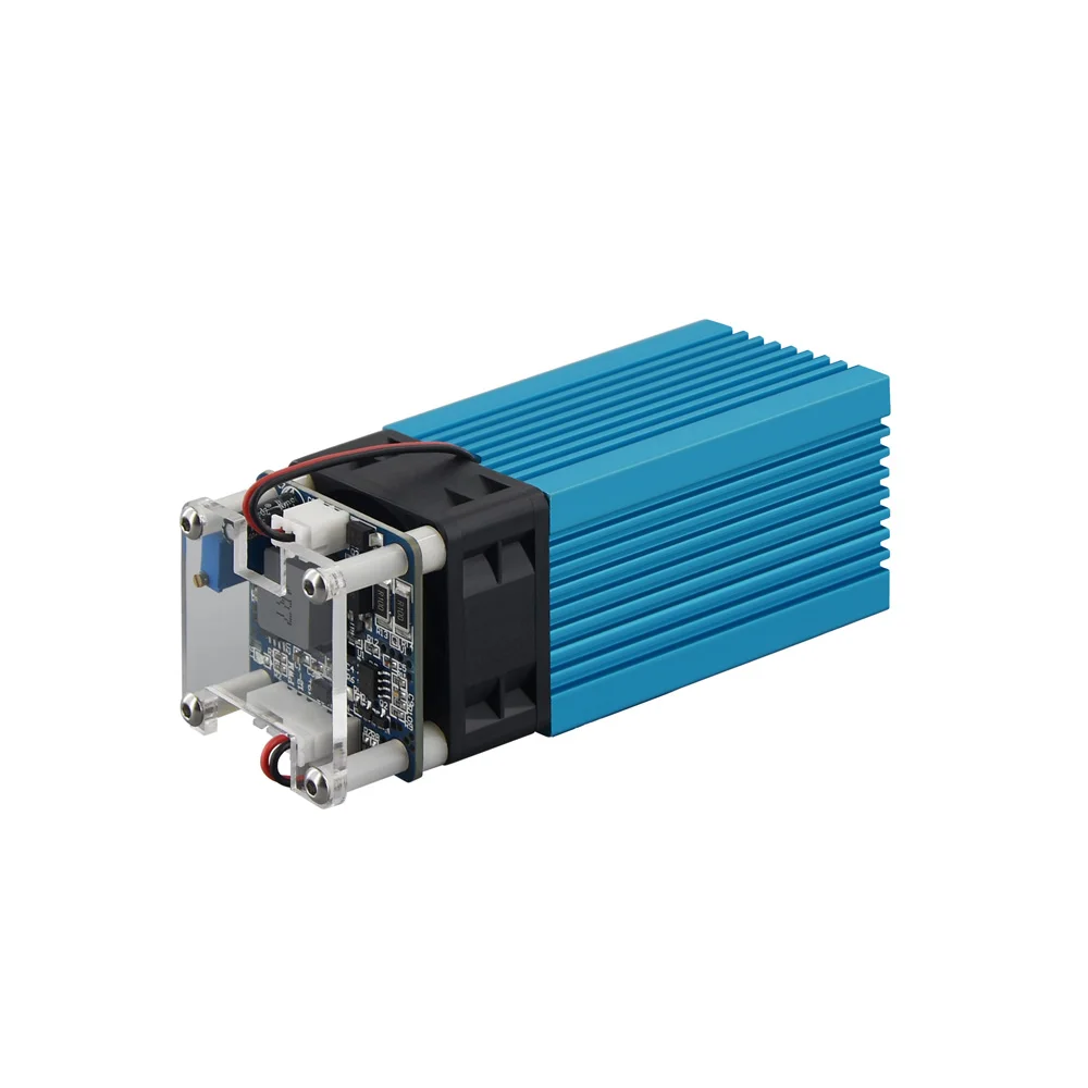 40W High Power 450NM Fixed Focus Blue Laser Module  Laser Engraving And Cutting TTL Module 5500mw Laser Tube + Lifting Table