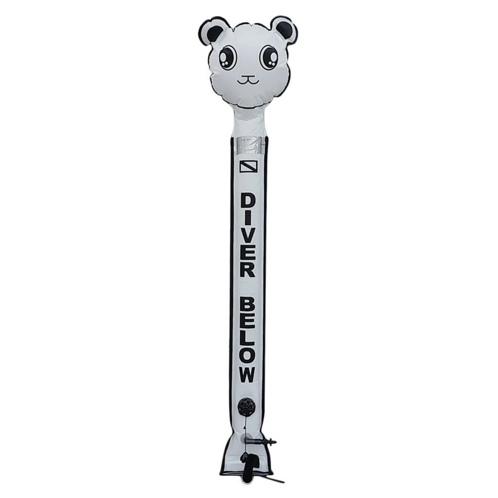 Diver Below Surface Marker Buoy Reflective Tape Edge SMB Sausage Signal Tube Surface Marker Buoy for Swimming Diving