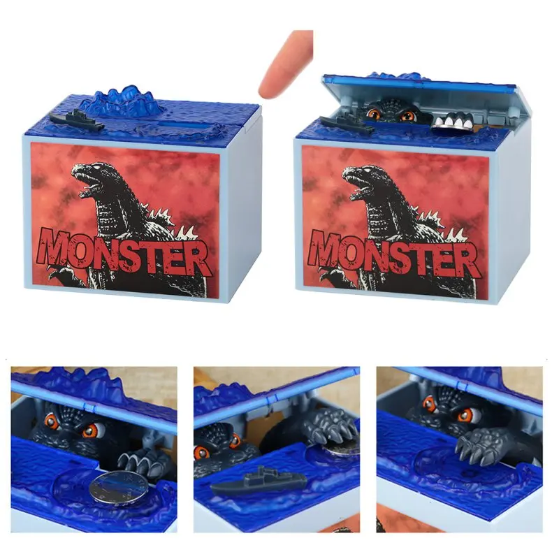 2019Dinosaur MoneyBox Money Coin Bank Automated Steal Coin Piggy Bank Money Saving Box Moneybox Gifts for Kids Jar Alcancias