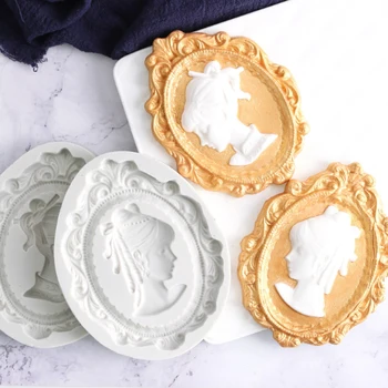 

Classical Relief Girl Silicone Mold Fondant Cake Decorating Tool Mold Sugarcraft Chocolate Baking Tool For Cupcake Gumpaste Form