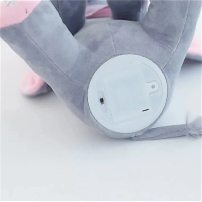 30 см Peekaboo Elephant электрическая игрушка плюшевая музыка английские песенки ухо говорить мягкие животные куклы комфорт детские игрушки подарки