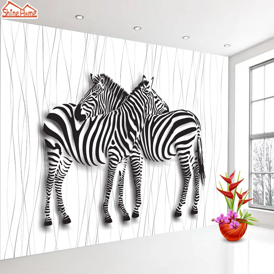 

Cartoon Custom Peel and Stick Accept Contact Wall Papers Home Decor Covering Stripe Wallpapers for Living Room Kids Murals Roll
