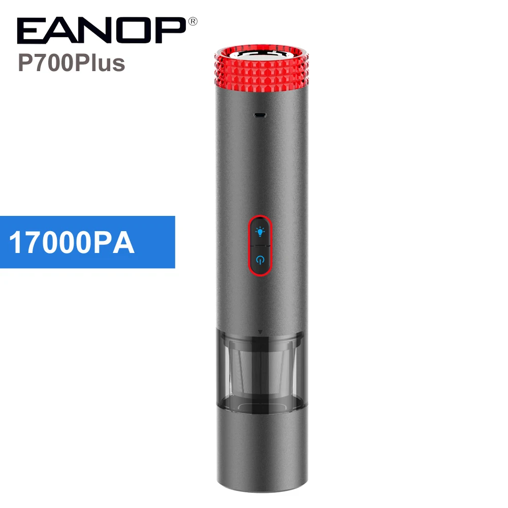 EANOP P700plus портативный автомобильный пылесос беспроводной USB Перезаряжаемый