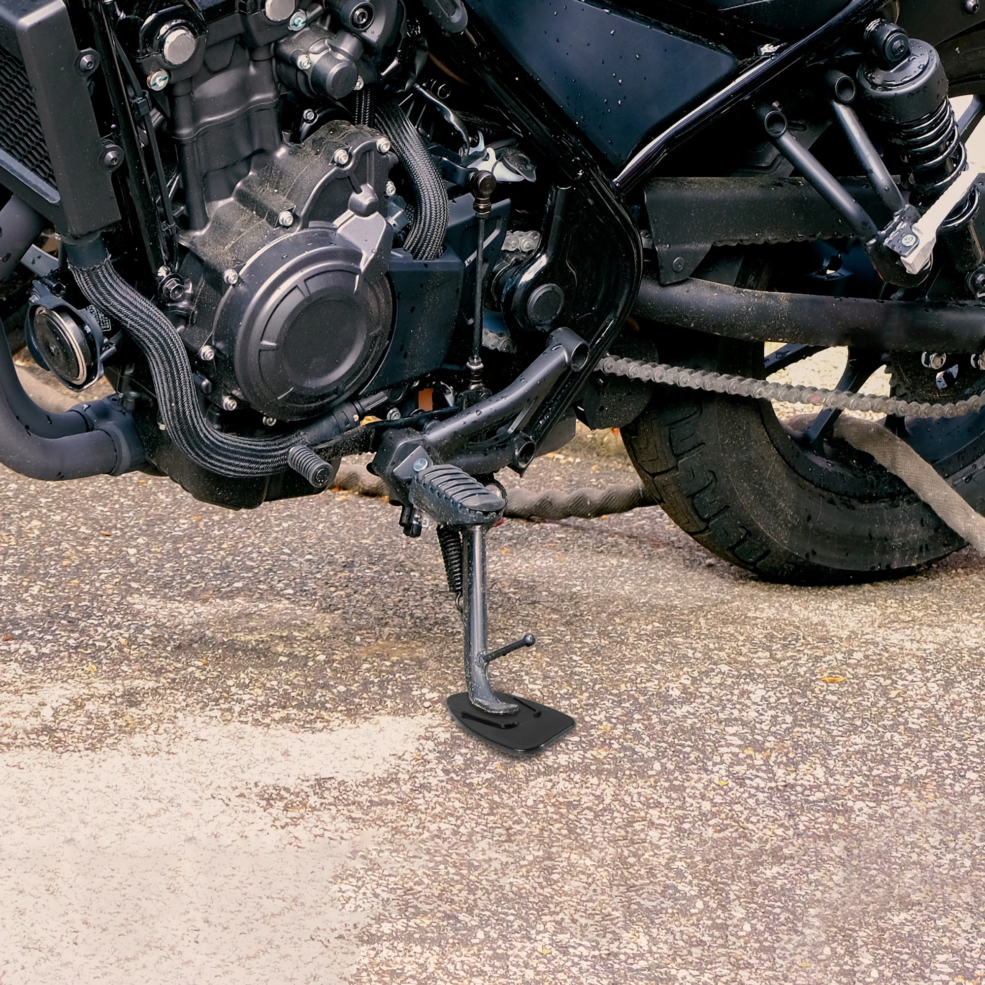 Wodpice Moto Cavalletto Lato Del Piede Pad di Estensione Piastra di