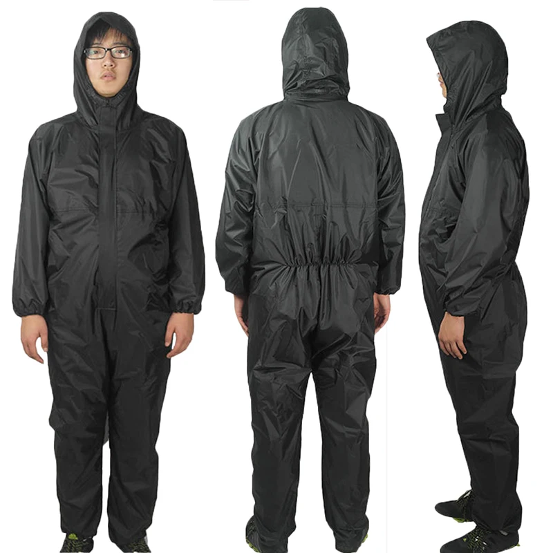 

Outdoor cycling camping equipment accessories adult waterproof rainproof oil and dustproof one-piece raincoat cycling clothes