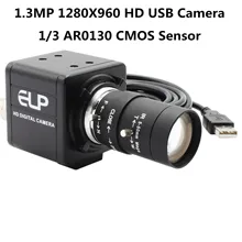 5-50 мм Varifocus CS USB камера Веб-камера 1,3 мегапикселя Aptina AR0130 низкая Подсветка USB камера для Windows Linux Raspberry pi