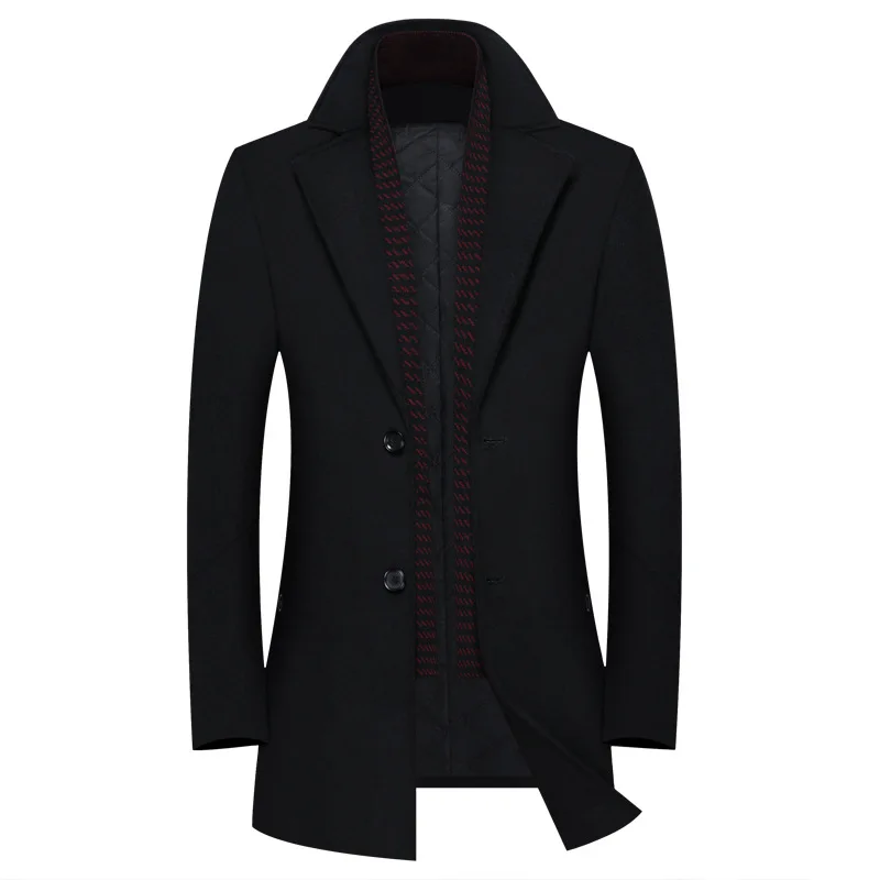 

Wool Overcoat for Men, Woolen Overcoat for Men, Wool Overcoat for Men, Fashion Scarf and Woolen Overcoat,coat for Men,Men Coat