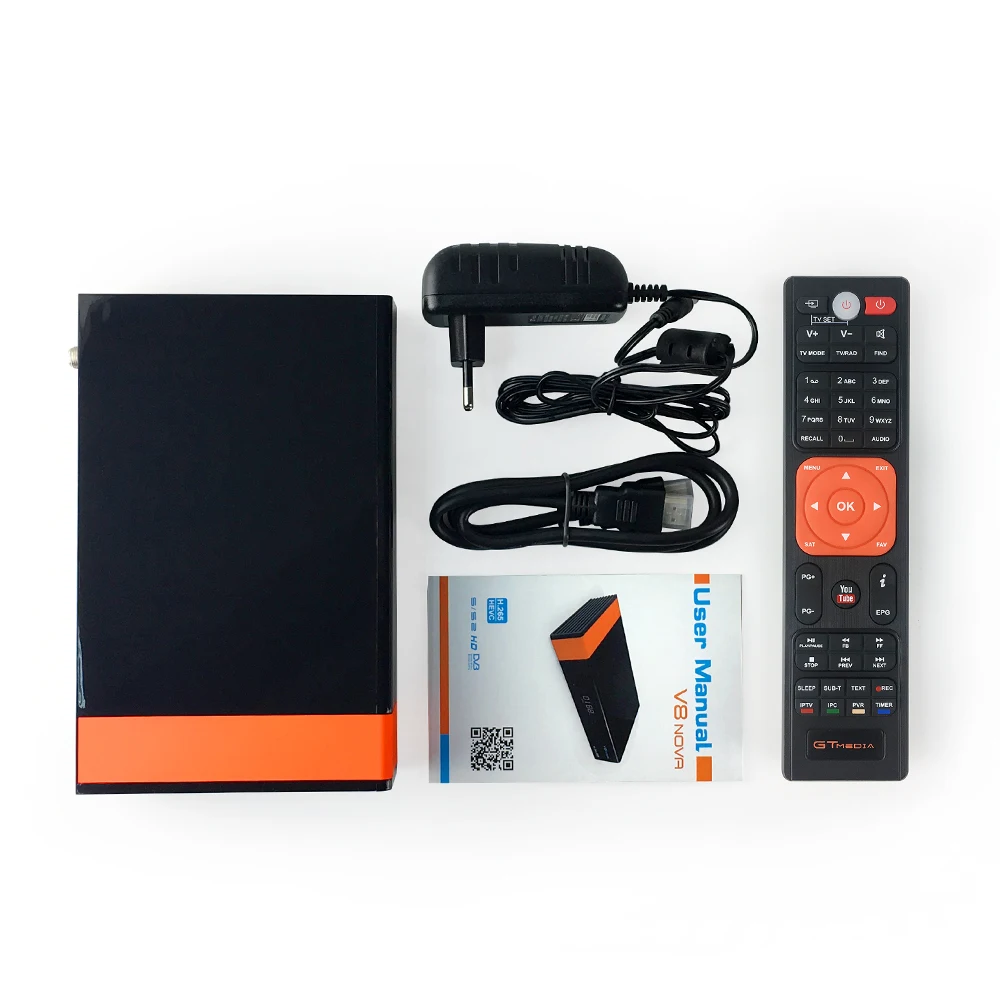 Спутниковый ресивер GTMedia V8 Nova с 1 летним Европейским каналом DVB-S2 Full HD 1080p Receptor biult-in Wifi H.265 декодер