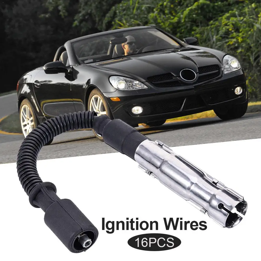 

AUTOECHOO 16PCS 10" Ignition Cable Spark Plug Wires Set Car Accessories For Mercedes-Benz W203 1998-2009 Dropshipping