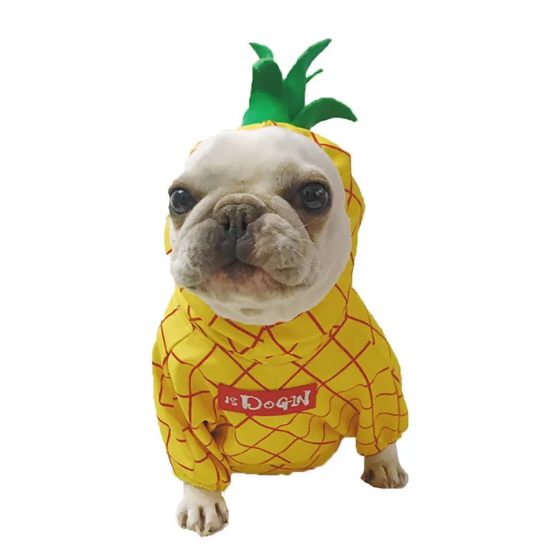 

Hoomall Cute Creative Pinapple Dog Clothes Pet Dog Hoodies For Small Medium Dogs Dogs Costumes Coat Yorkie Hoodie