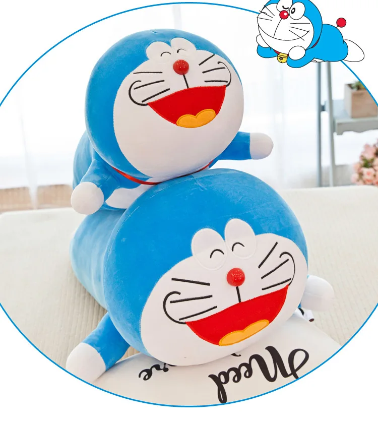 Вечерние куклы Doraemon, большие размеры, плюшевые игрушки, подарок для девочек, пижама, подушка