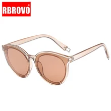 RBROVO, Винтажные Солнцезащитные очки с большой оправой, для женщин, фирменный дизайн, океанские линзы, Ретро стиль, солнцезащитные очки, UV400 Oculos De Sol Feminino