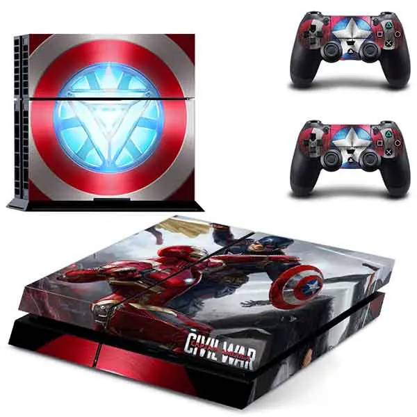 For PS4 slim PS 4 Pro Марвел Кожа Наклейка виниловая для sony Playstation 4 Pro консоль и 2 контроллера для Ps4 Pro тонкая наклейка s Ps4pro - Цвет: For PS4 slim