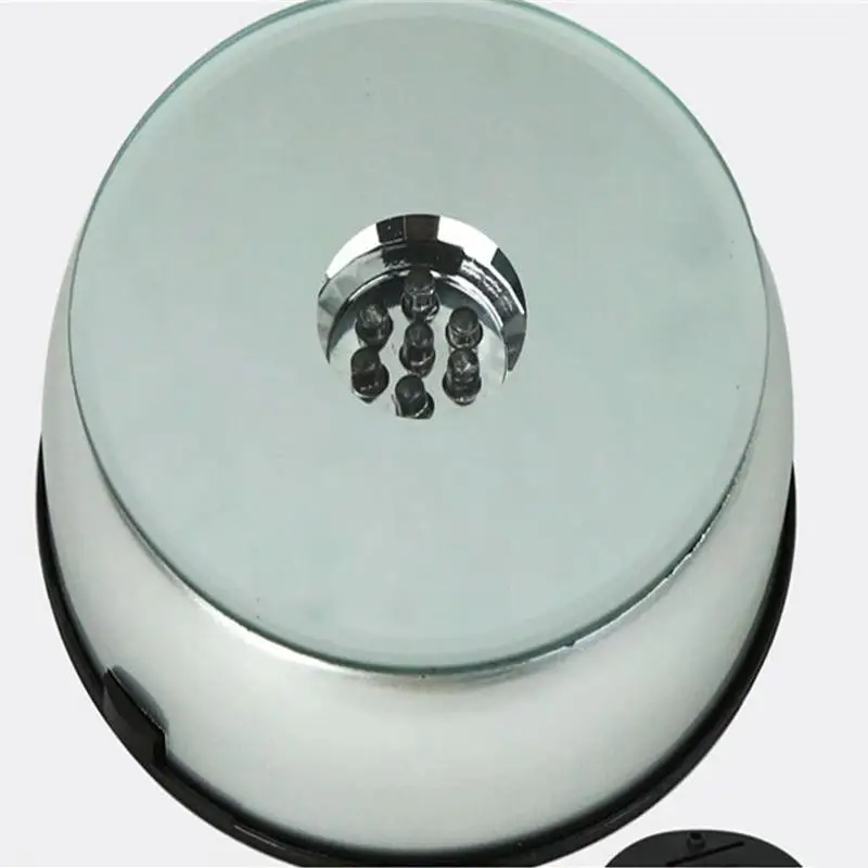 4 LED Luminous Base Light Colorful Round Stand Base Holder for Cocktail Crystal Glass Transparent Objects Display Light