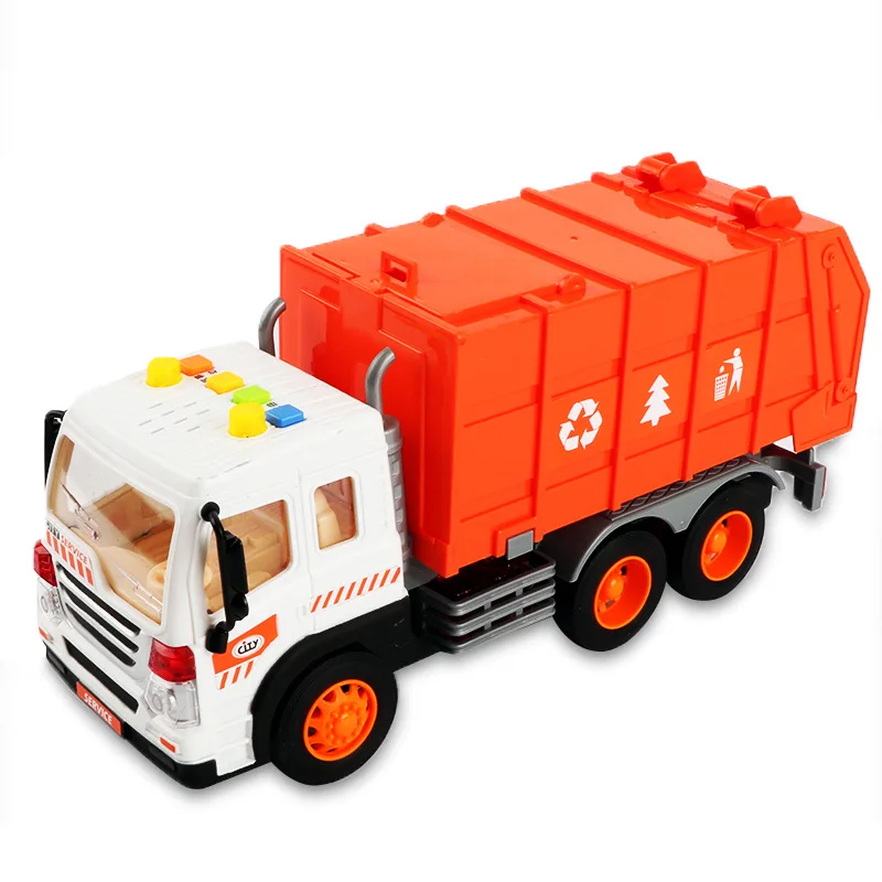 

Model Sanitation Truck Alloy Toy Model Crane Sprinkler Garbage Truck Truck Plastic Car Model Alloy Play
