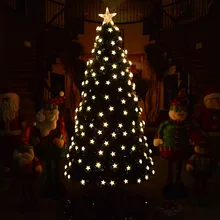 Светодиодный освещение Рождественская елка Набор рождественских украшений 1,5 м оптический древесное волокно дерева 1,8 метров комплект одежды с рисунком рождественской елки для дома