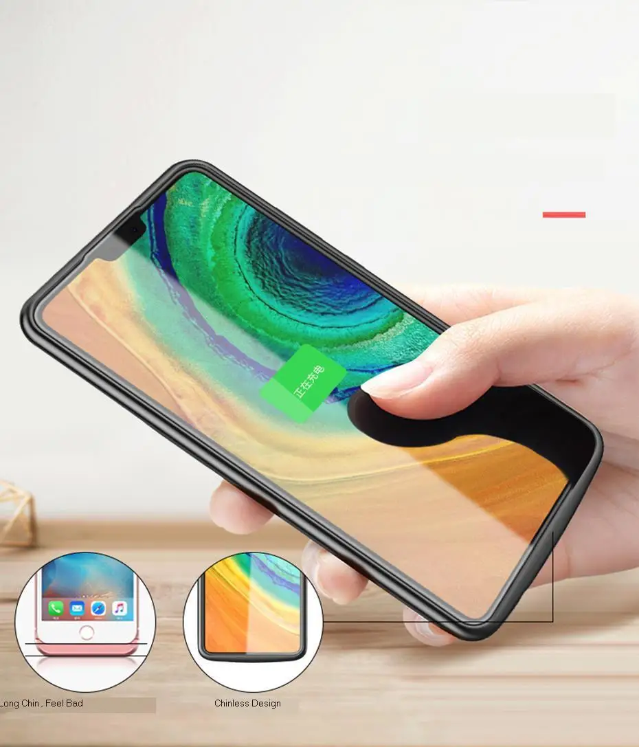 Новинка! 5200 мАч чехол для зарядного устройства для huawei mate 30 внешний резервный аккумулятор ТПУ полная Защита задняя крышка с зажимом для зарядки аккумулятора