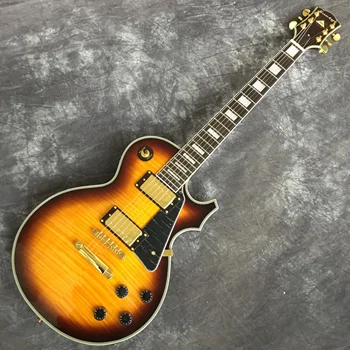 

Suneye Electric Guitar Vintage Sunburst Guitarra Electrica Custom Guitar With Gold Hardware In Stock