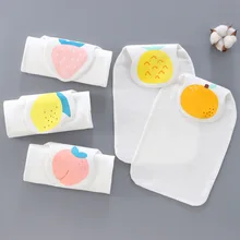 Paquete de 3 piezas de toalla absorbente de sudor para bebé, toalla con estampado de algodón peinado encantador para guardería, para excursión