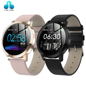 

Smart Watch CF18 1.22 Inch Waterproof IP67 Blood Pressure Heart Rate Monitor Metal Starp Multi Sport Modes SmartWatch Women Band