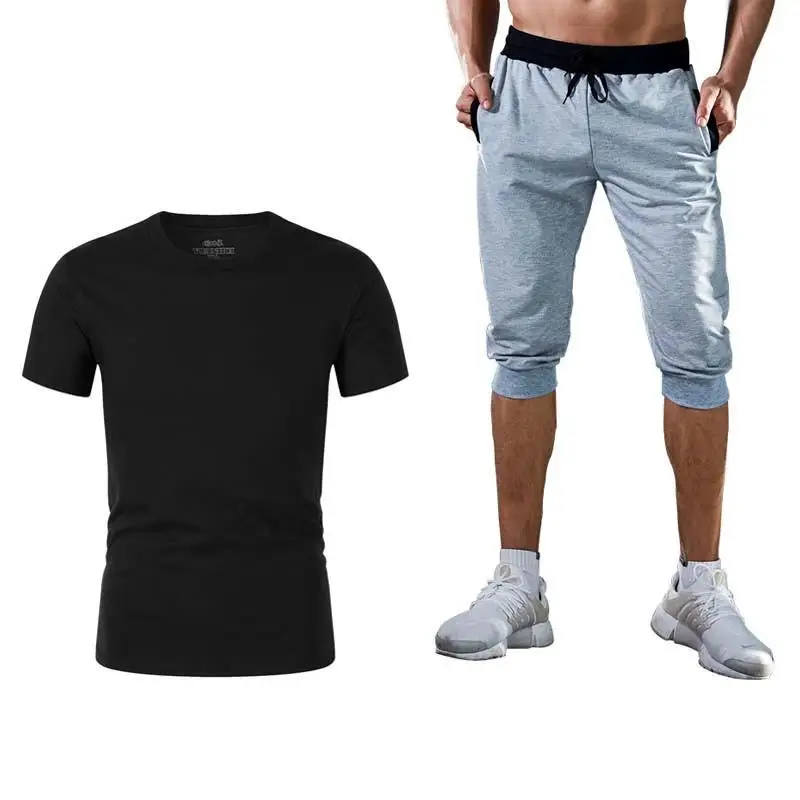 

2019 Summer New Men's Shorts Casual Suits Sportswear Mens Clothing Man Sets Pants Male sweatshirt Men Brand Clothing Asian S-2XL