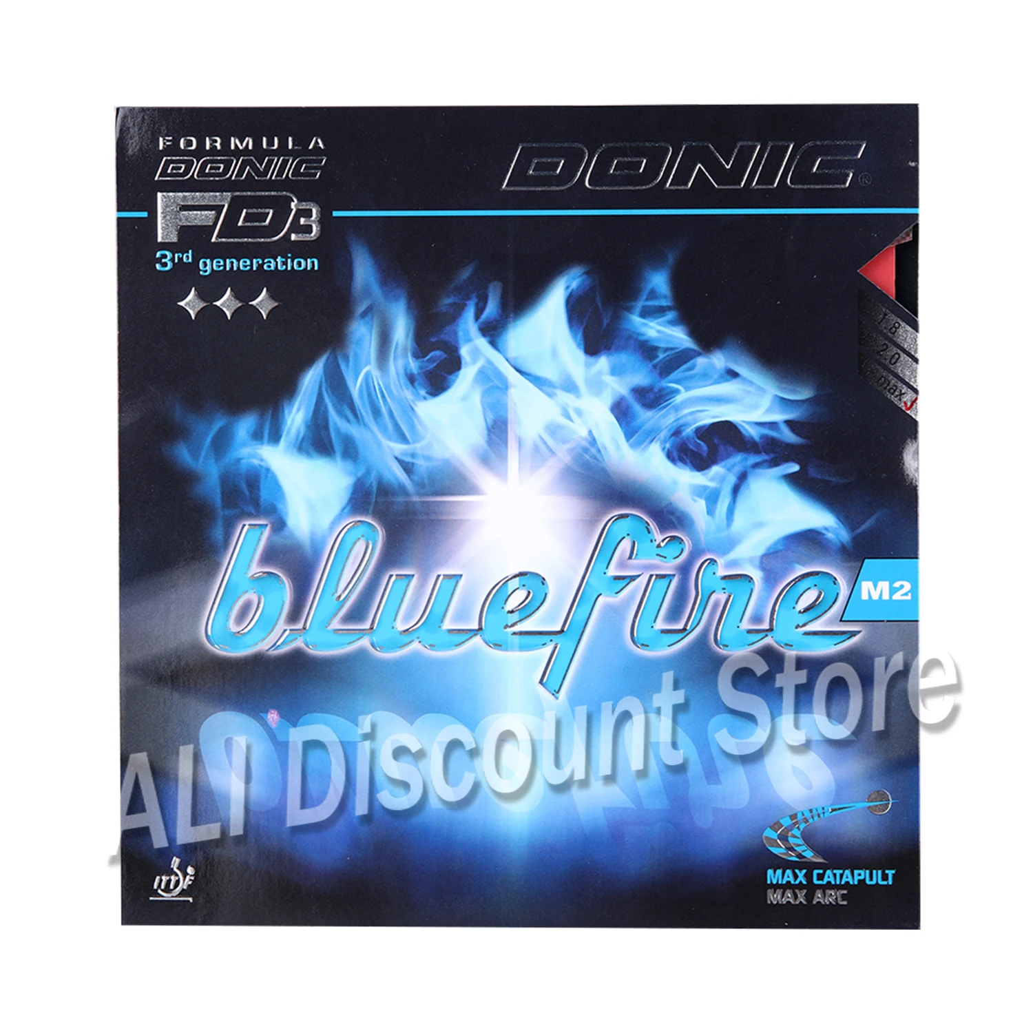 Donic Original Blue fire M2 Bluefire Pips-in BLUE губка для настольного тенниса, резина, сильный спиннинг, прыщи из резины для пинг-понга