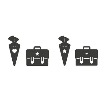 

School Bag And Celebration Metal Cutting Dies For Scrapbooking Craft Embossing DIY Making Cutting dies