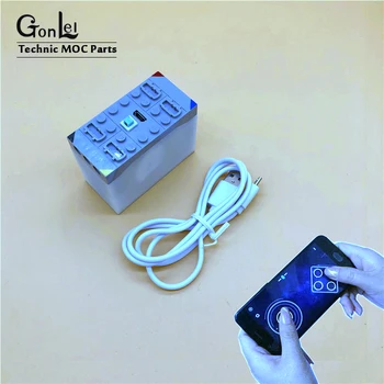 

NEW Creative Phone Bluetooth Remote Control 4 channels Lithium Battery Box Building Blocks Compatible with Sbrick Buwizz Parts