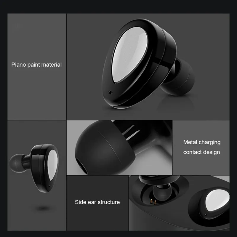 Мини TWS Беспроводная стерео-гарнитура с Bluetooth наушники-вкладыши