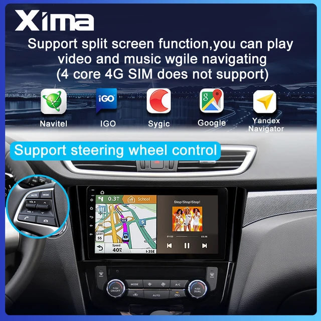 Maxima راديو السيارة مع مشغل فيديو متعدد الوسائط ، Android 9.0 ، 2 Din ، لنيسان قاشقاي ، X Trail ، xtrail ، X Trail 3 ، T32 ، 2013   2017-2