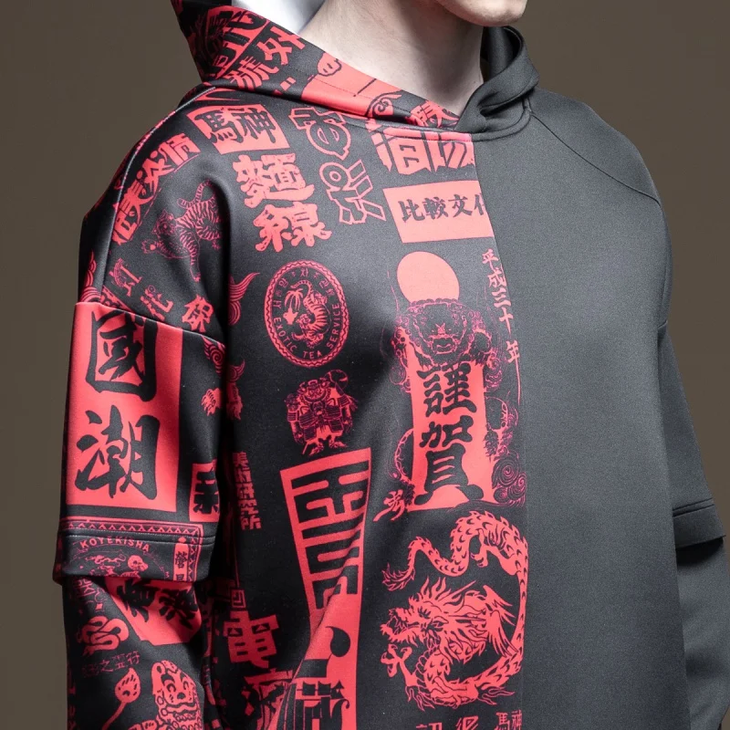 Moletom Real Linkin Park Pinli, Новинка осени, мужская одежда в китайском стиле, комплекты с капюшоном и принтом, B193509348