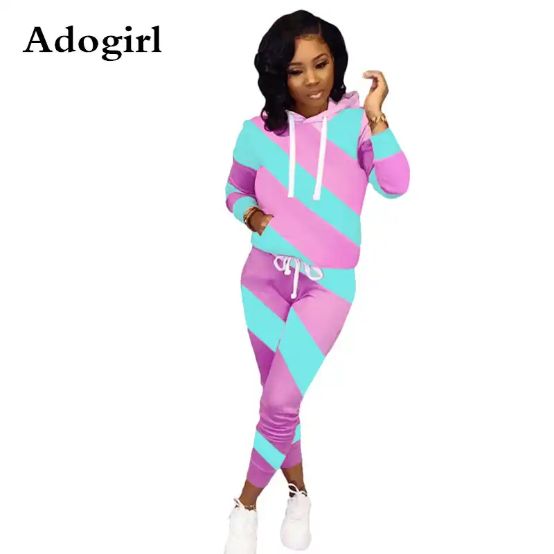 stripe color blocking slim pencil pants