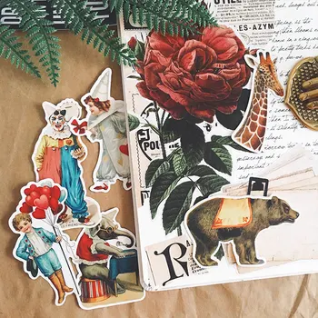 

20Pcs/Set Travel Cartoon Clown Circus Sticker DIY Craft Scrapbooking Album Junk Journal Happy Planner Decorative Stickers