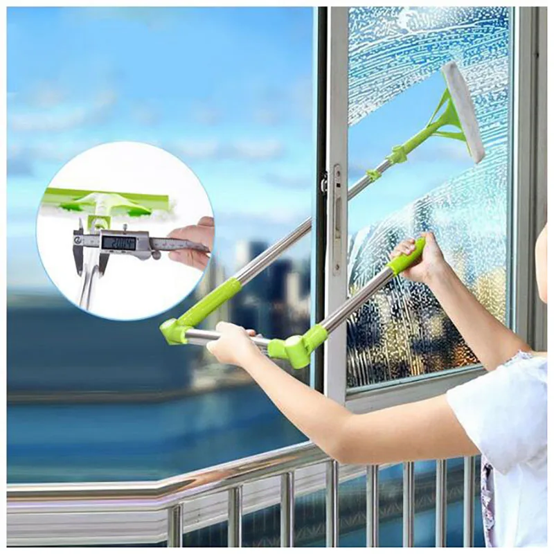 New Telescopic Highrise Cleaning Glass Sponge Mop Multi Cleaner Brush