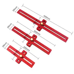 Измерительная шкала из алюминиевого сплава 200/300/400 мм, измерительная линейка; Деревообработка t-образного отверстия, Линейка Инструмент для