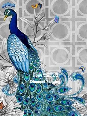 3290 HUACAN 5D Diamond Painting Peacock Animal Embroidery Full Drill Square Home Decoration Handcraft Kit Art - Цвет: 3290
