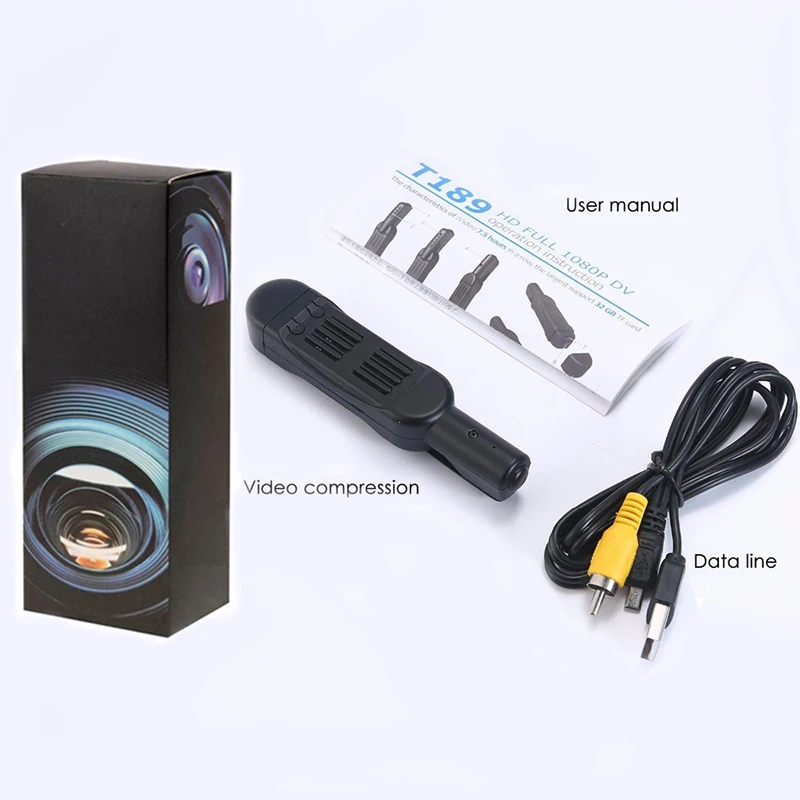 Volemer мини-камера T189 HD 1080P микро камера носимая ручка камера инфракрасная ночная версия мини DVR DV видеокамера записывающая ручка